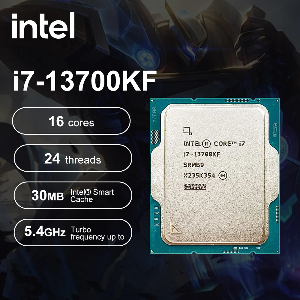 

Intel New Core i7-13700KF i7 13700KF 3.4 GHz 16-Core 24-Thread CPU Processor 10NM L3=30M 125W LGA 1700 Gaming processador