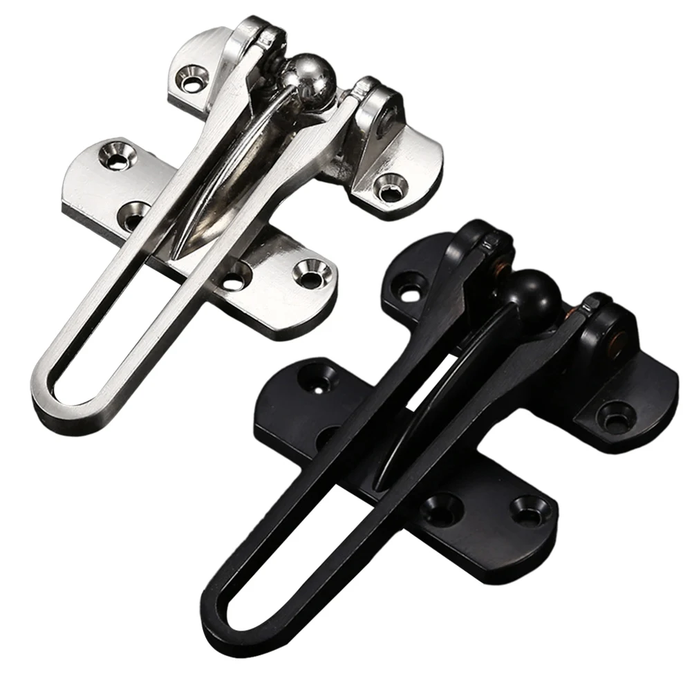 Door Lock Insurance Door Bolt Anti-Theft Room Bar Door Buckle Lock Stainless Steel Safety Chain Bedroom Kids Room Bar Lock