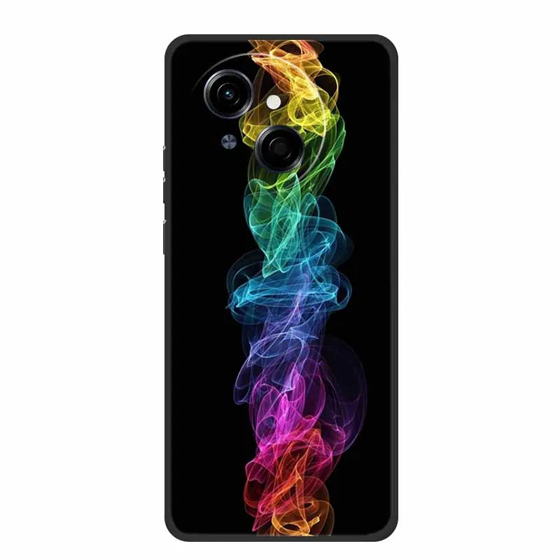 Tecno Spark Go1S Black Silicone Soft TPU Back Cover Case
