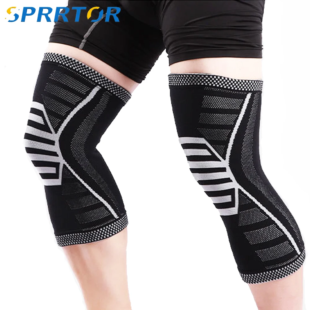 

1Pair Fitness Running Cycling Knee Support Braces Elastic Nylon Sport Compression Knee Pad Sleeve for Basketball Volleyball