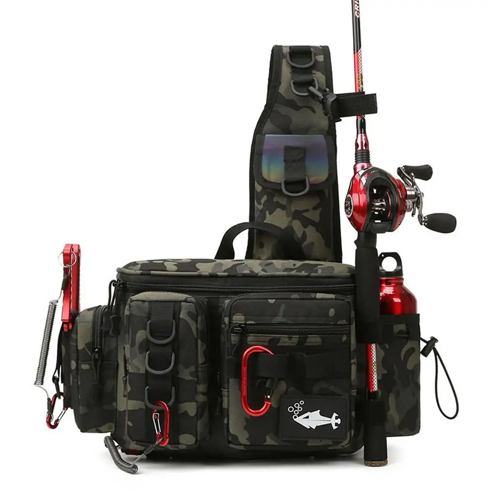 Fishing Tackle Bag Single Shoulder Crossbody Bags Waist Pack