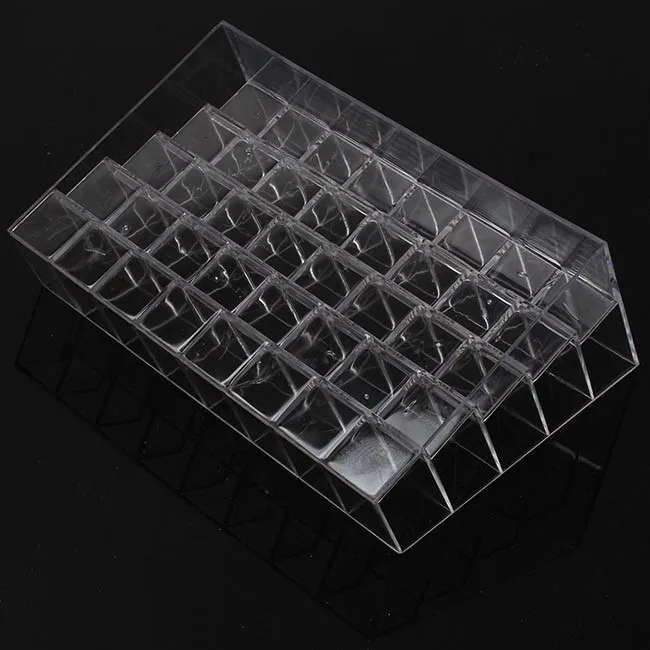 Description Picture 2 of itemAcrylic Nail Polish Display Organizer 9/24/36/40 Grid Manicure Cosmetics Jewelry Display Stand Holder Clear Acrylic Makeup Box