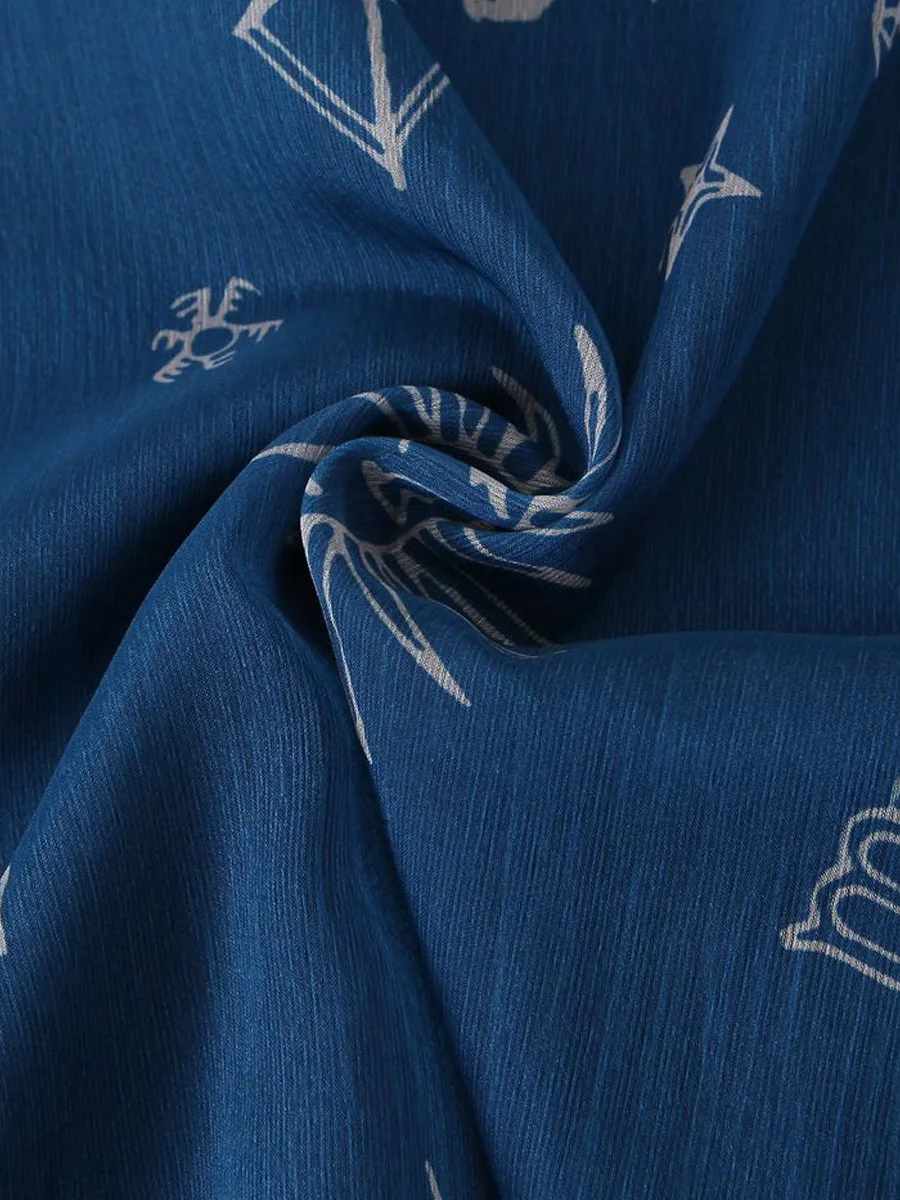 Women's Plus Size Modern Nautical Tank Dress With V-Neck Premium A-Line Galaxy Ocean Print Design Sleeveless Sundress