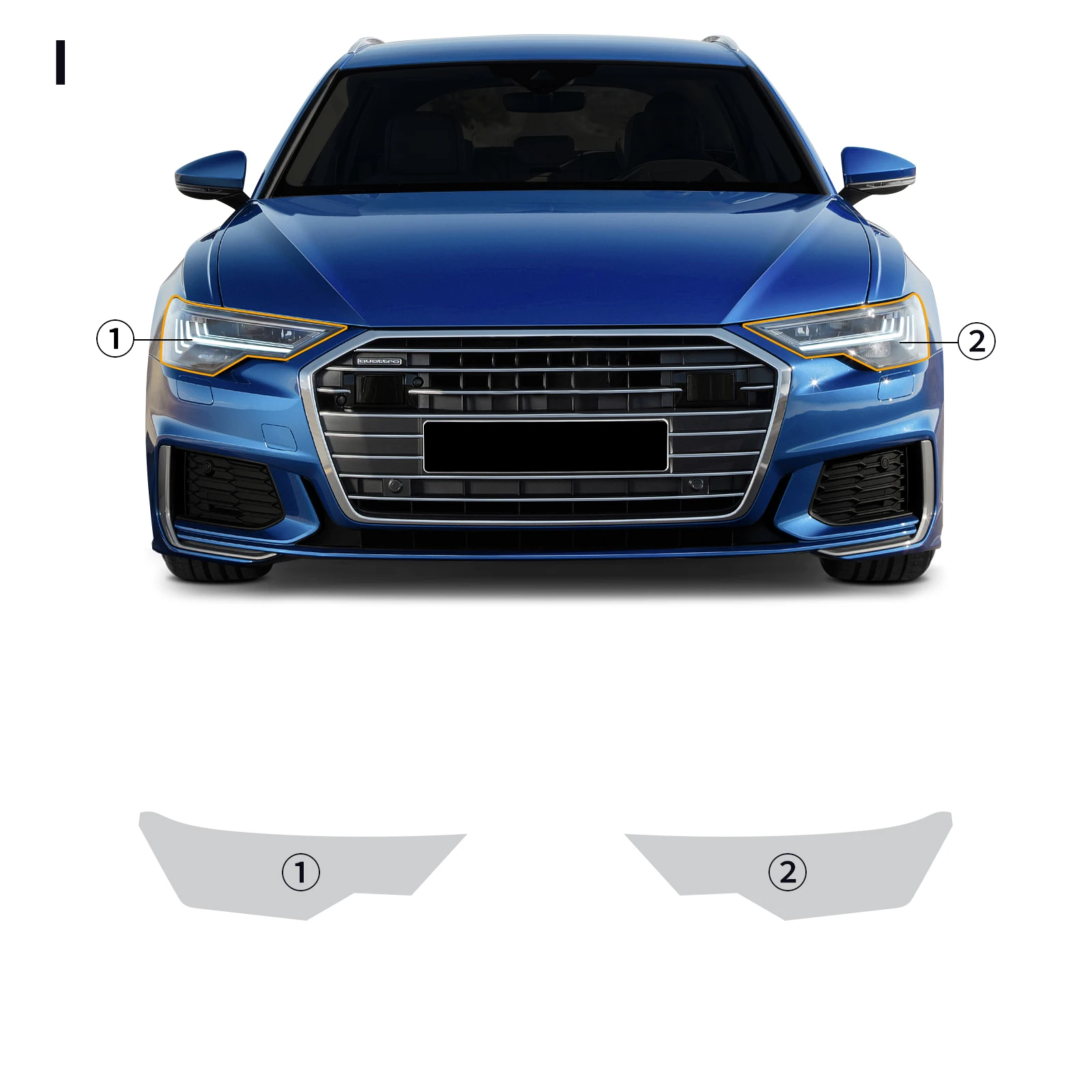 Für Audi A6 Avant S line Edition 2019 2020 2021 2022-24 Unsichtbare Auto-Schutzfolie aus TPU, kratzfest, für Fahrzeugmodifikation – Detail 25