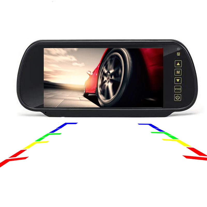 7 inch TFT LCD screen Car monitor Rearview Mirror Monitor reversing parking assistant Night Vision Rearview camera