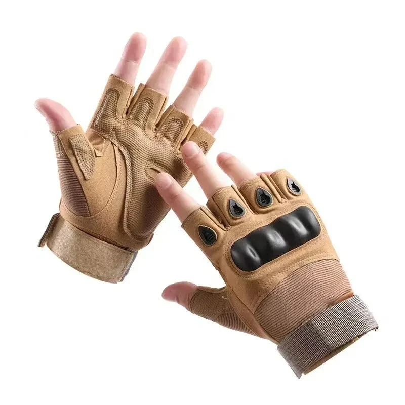 Finger Gloves Universal Protective Half Finger Gloves for Training Fitness Anti slip Cycling Breathable and Durable Outdoor Travel finger gloves