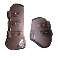 Front Hind Leg Boots Adjustable Horse Leg Boots Equine Front Hind Leg Guard Equestrian Tendon Protection Horse Hock Brace 1