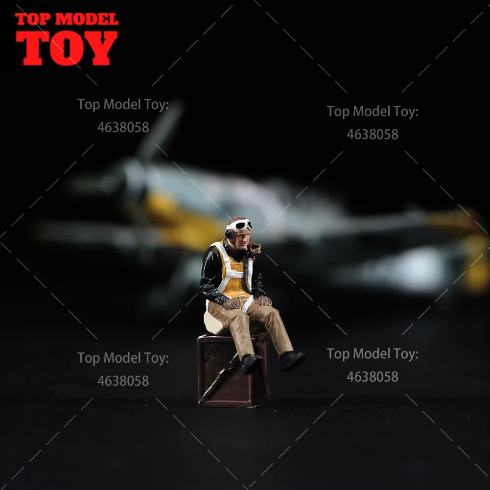 Lot De 2 Figurines En Résine 1:35 - Soldat Et Pilote Avion WW2 - Non Peintes - Pour Maquettisme