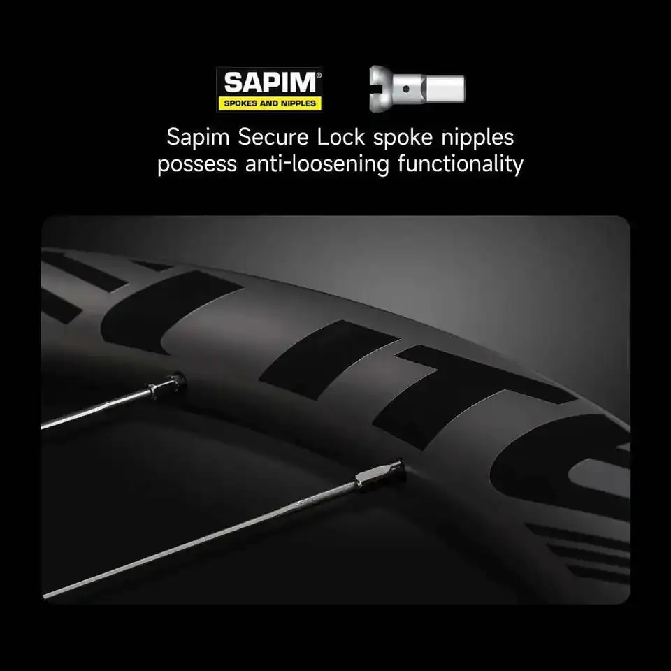 ELITEWHEELS EDGE 2.0 ディスクブレーキ超軽量 1270 グラムロード