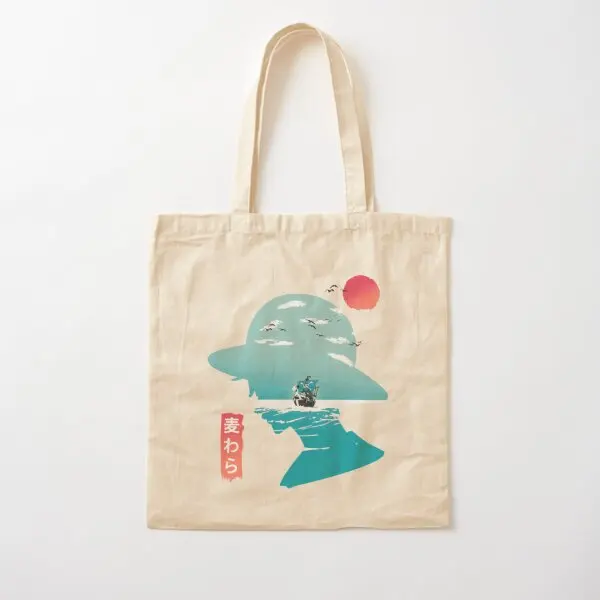 

Good Day To Sail Cotton Canvas Bag Ladies Women Fabric Unisex Grocery Fashion Designer Shoulder Bag Foldable Shopper Tote