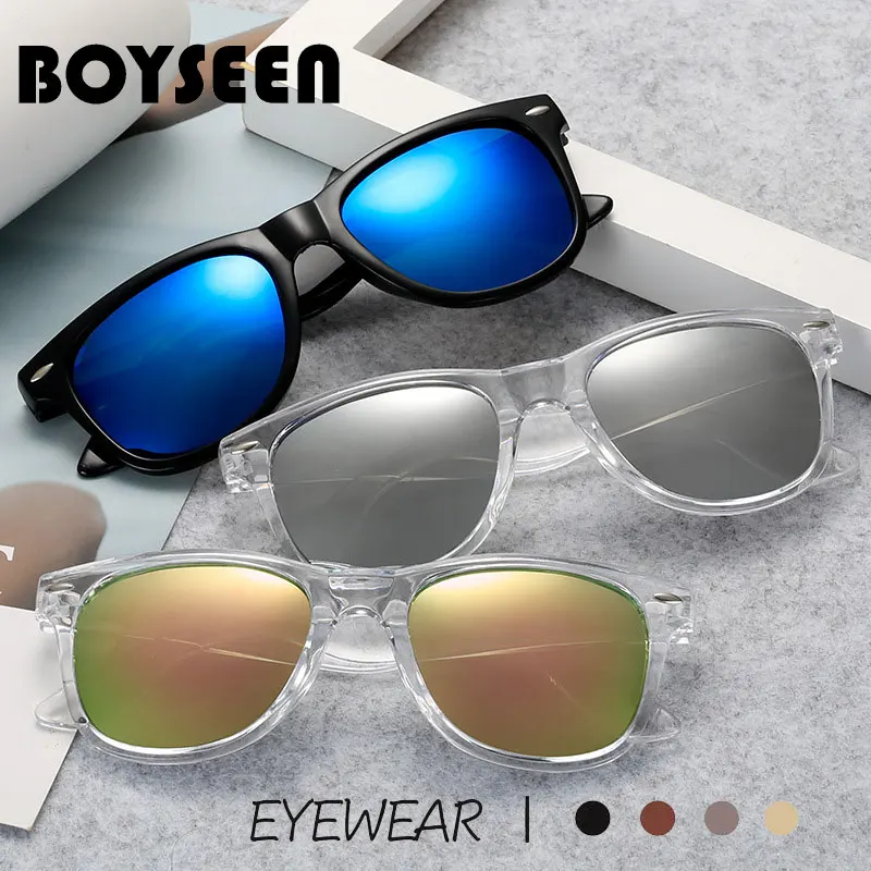 Boyseen klassische Retro quadratische polarisierte Sonnenbrille Männer Frauen schwarze Sonnenbrille männliche weibliche Mode Anti Blendung Fahr schirme