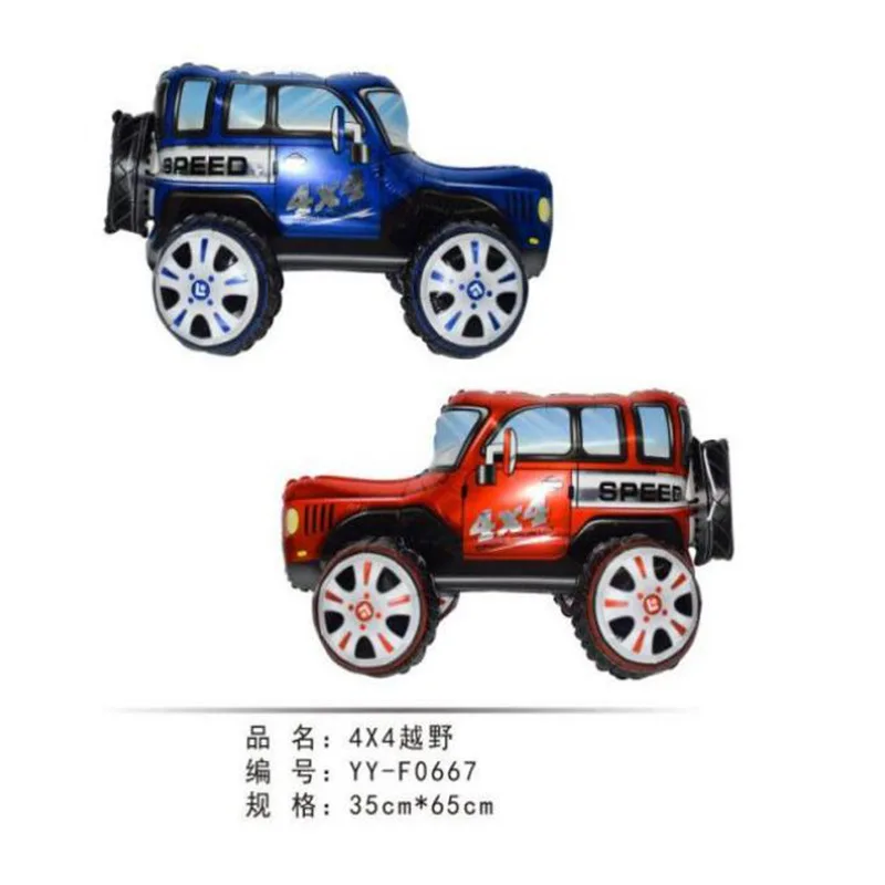 3D Cartoon Car Foil Balloon Buggy Racing Digging Train Gift Baby Shower Birthday Party Decorations Kids Toys Helium