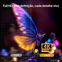 3D 4K Mini Projector Cinema Smart Android WiFi Portable 1080P Home Theater Video LED DLP Projector with Battery 4