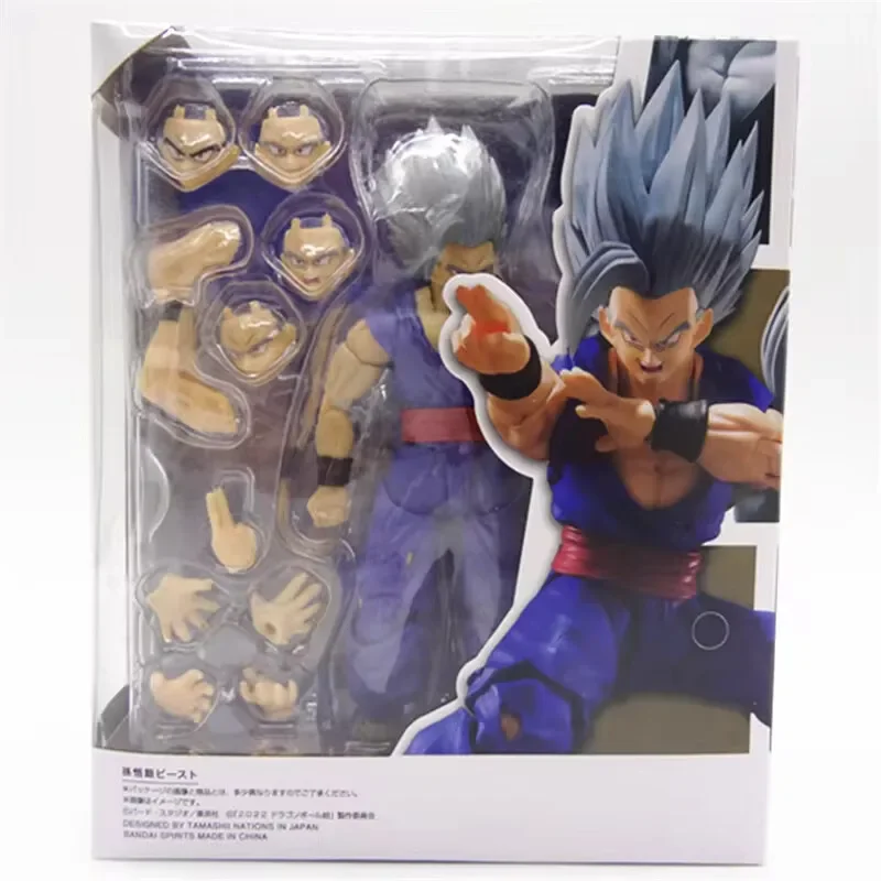 1PC SHF 손오반 비스트 액션 피규어 PVC 가동식 수집용 인형 애니메이션 초사이어인 오반 피규어 모델 장난감 선물 17cm