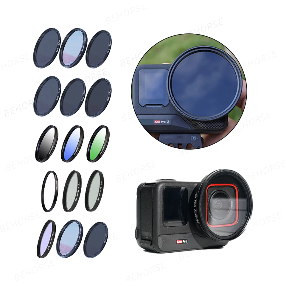 HD Optische Glas Lens Filter Camera Lens Filter Multi Coated Aluminium Filter voor Insta360 Ace Pro Camera Lens