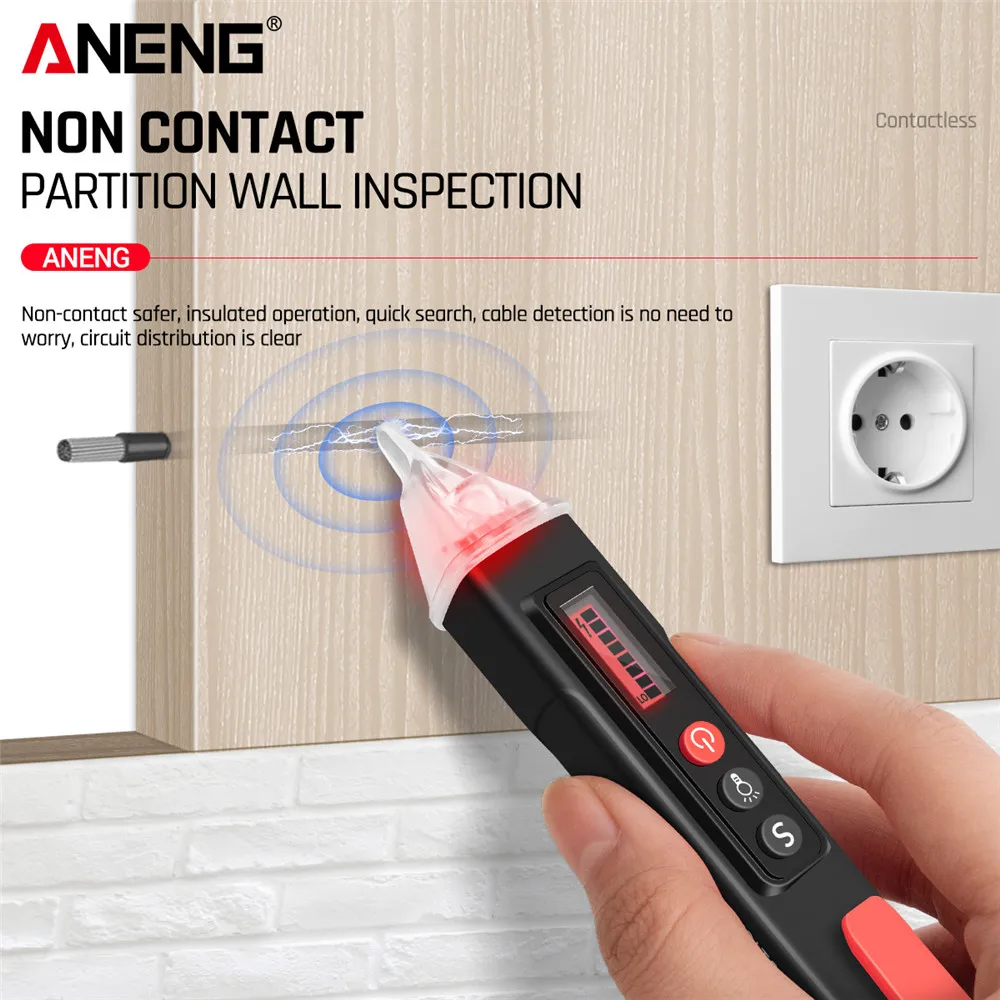 Digital Induction Tester ANENG VC1010 Smart 12-1000V Volt Current AC/DC Electric Sensor Test Pen Tools