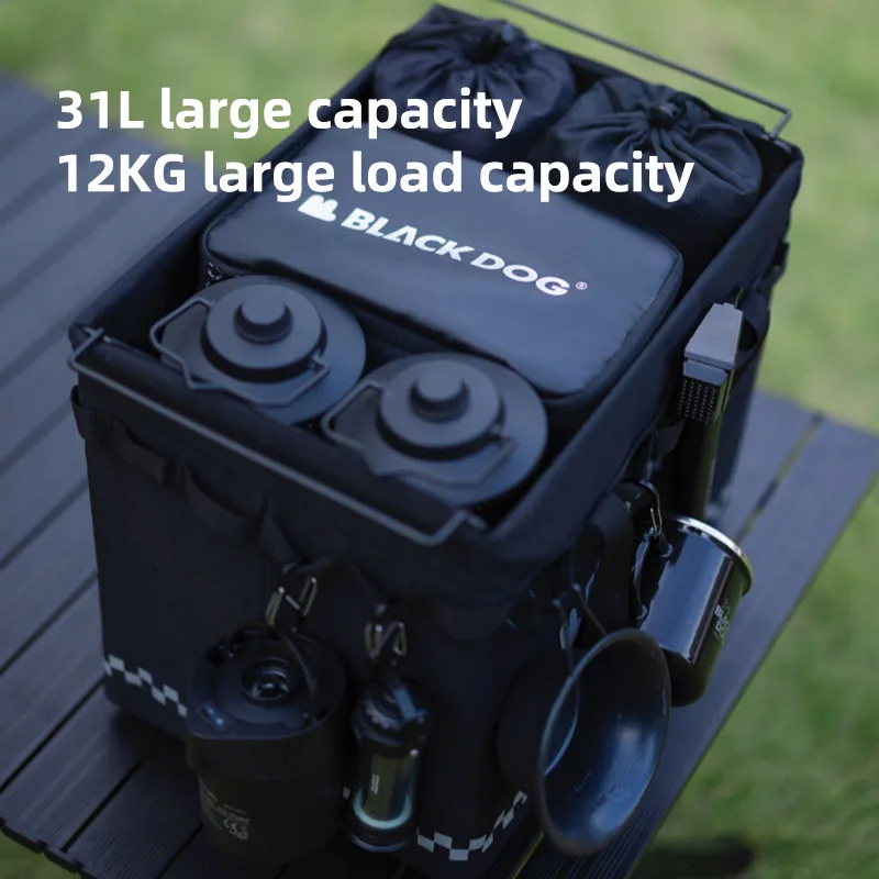 Blackdog Traveler Checkerboard Compartment Storage Bag Outdoor Storage Basket Camping Gear Folding 31L