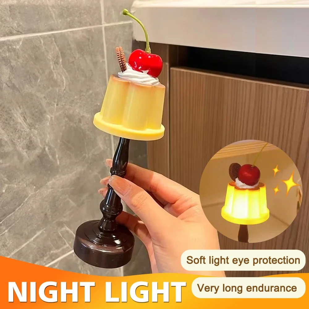 Mini Night Light LED Desk Lamp Battery Powered Desk Bedside Bedroom Bar Room Decor Atmosphere Sleeping Light kid Gifts led night light night light led night lamp