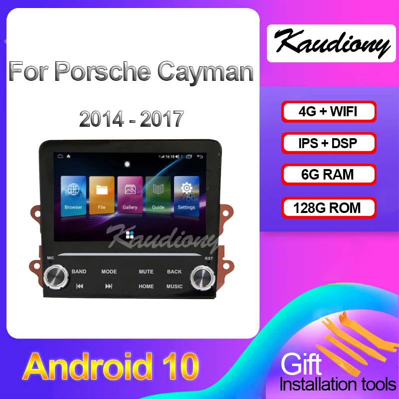 

Kaudiony Android 10 For Porsche Cayman Boxster Auto Radio Automotivo GPS Navigation Car DVD Multimedia Player 4G DSP 2013-2017