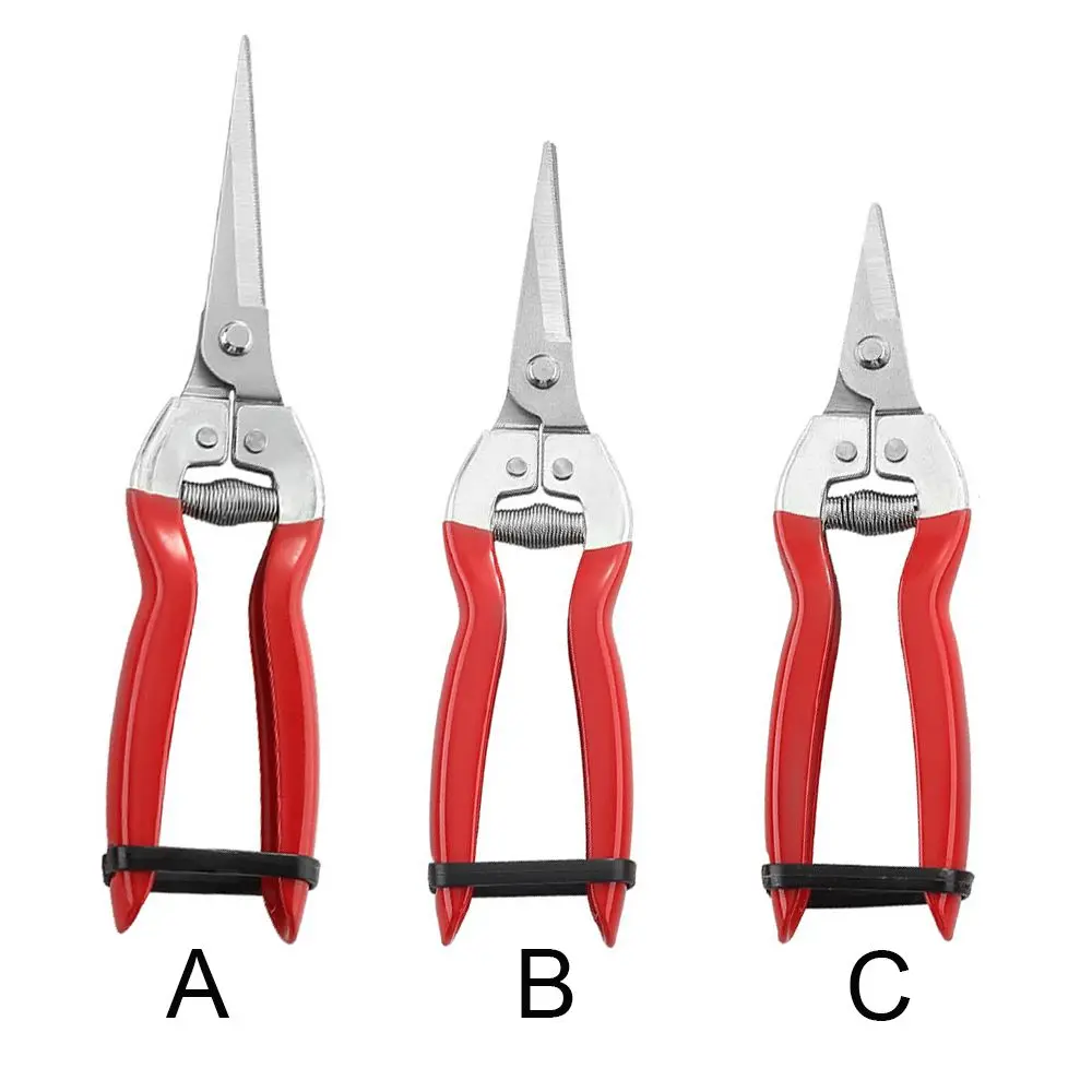 Description Picture 3 of itemAnti-slip Leaf Trimmer Orchard Garden Gardening Hand Pruner Pruning Shear Micro-Tip Snips Garden Scissors