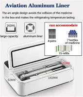 Petit réfrigérateur refroidisseur d'insuline médical Portable sac à insuline voyage garder réfrigéré étui à insuline USB Mini réfrigérateur froid 3