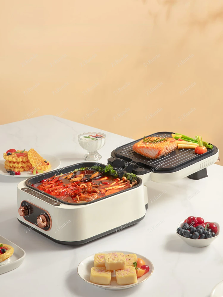 ~L Electric Baking Pan Multifunctional Double Side Heating Electric Baking Pan Griddle Pancake Pancake Maker Pancake Machine 2