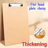 1/4pcs A4 Wooden Folder Board Writing Pad Board Clip Painting Board Clip Meeting Record Board Clip Portable Office,School Suppli 2
