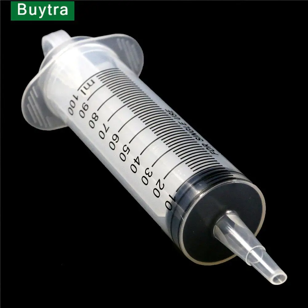 

100ML Syringe Reusable Large Hydroponics Nutrient Sterile Health Measuring Injector Tools Dog Cat Feeding Accessories