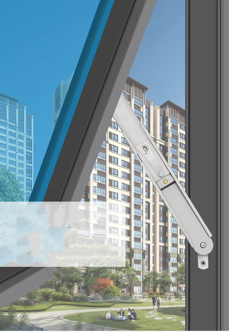 Description Picture 2 of itemWindow Stopper Stainless Steel Support Rod Casement Window Limit Opening Wind Brace Outside Opening Window Safety Hardware