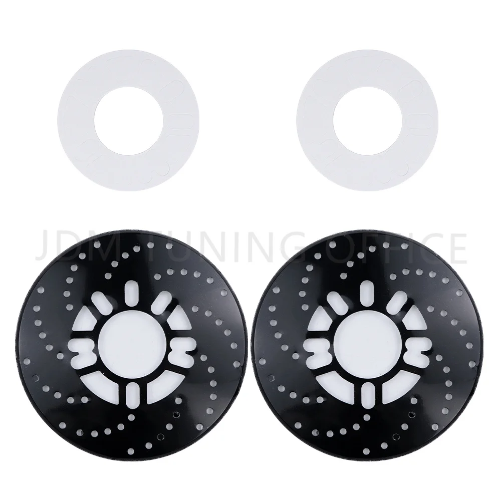 ディスクブレーキローターカバー,2個,装飾ドラム,アルミ製,防塵