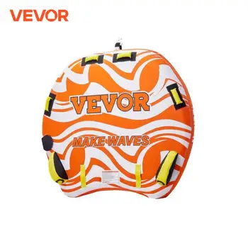 VEVOR 1-2 Riders Towable Tubes for Boating Inflatable Towable Tube for Boat to Pull, 340lbs Boat Tubes with Fin for Water Sports 1
