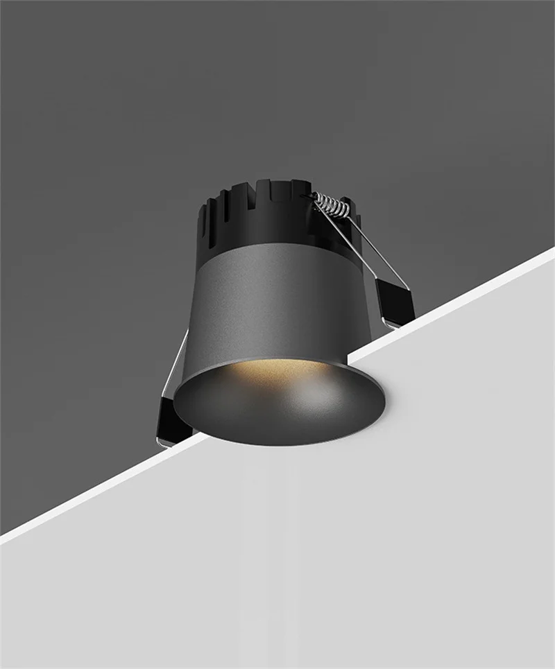 MINI Curved LED COB Downlight 5W 7W 10W 12W 15W 18W Recessed Small Spot Light Dimmable 110V 120V 220V 230V for Indoor Lighting