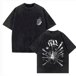 Vintage Washed Kurapika Graphic Anime T - Shirt - Men's Short Sleeve Cotton Tee - S (99060 - 99061)