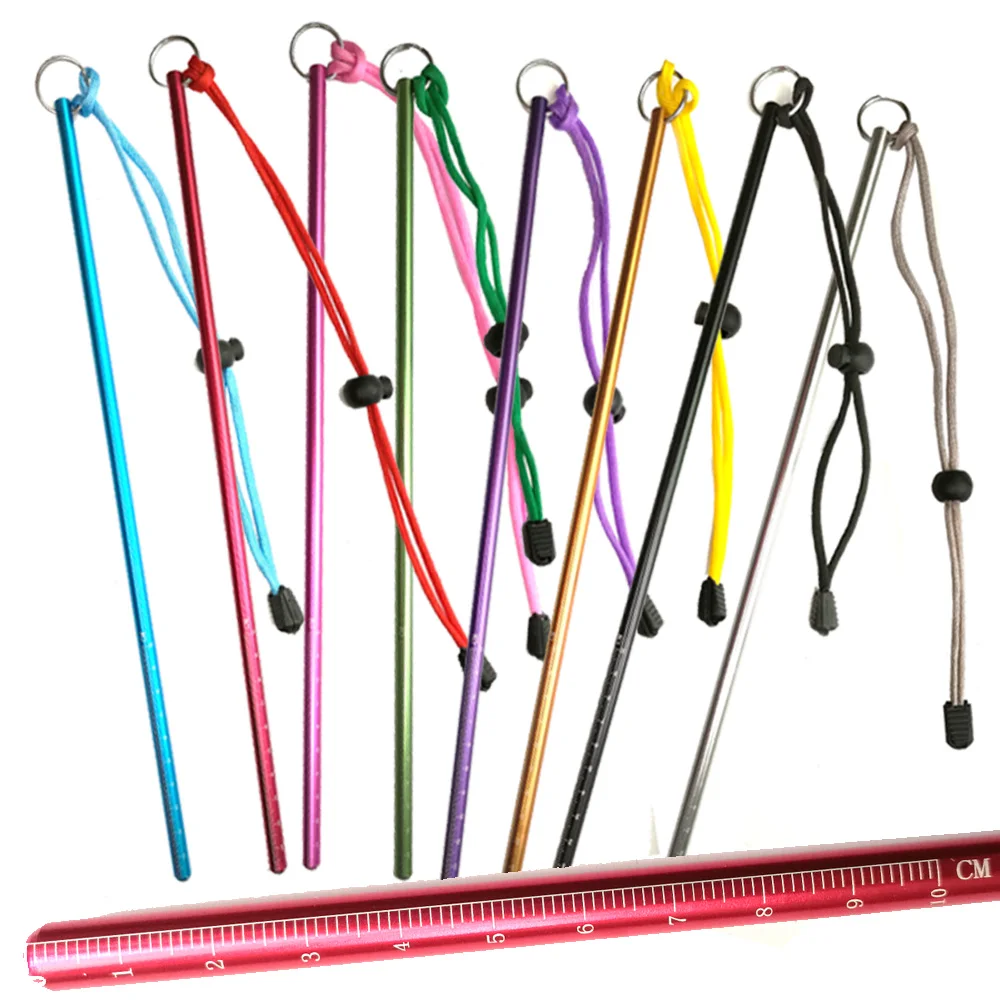 Scuba Diving Aluminium Alloy Stick Pointer With Measurement Lanyard Dive Lobster Underwater Shaker Noise Maker 2