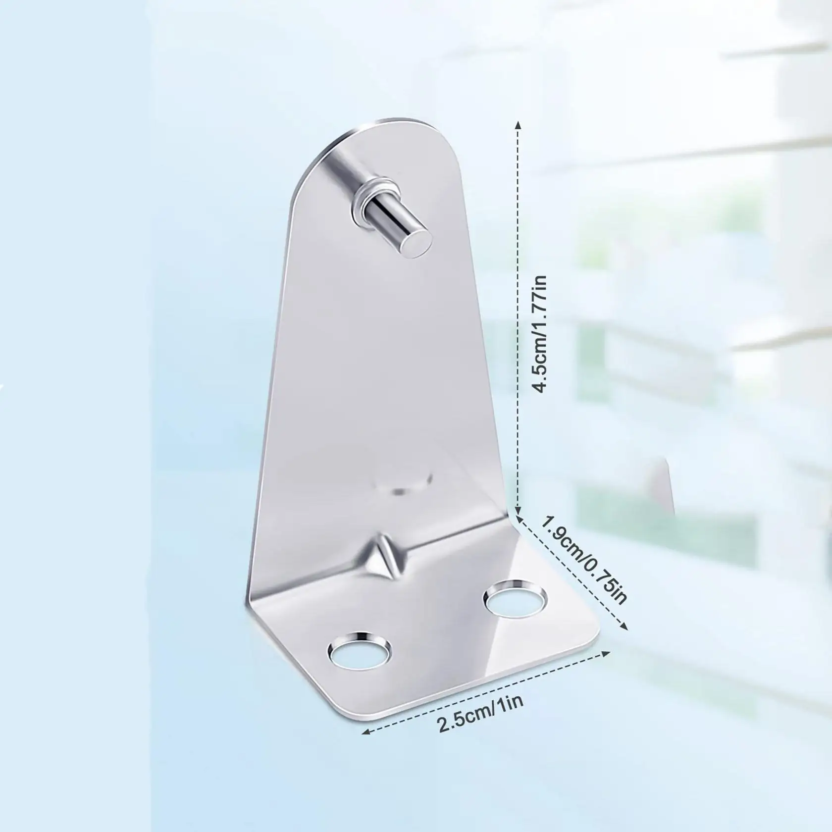 Blinds Fixing Brackets 8pcs Silver with Screws Bottom Rail Bracket Shade Fixing Bracket Metal For Horizontal Blinds