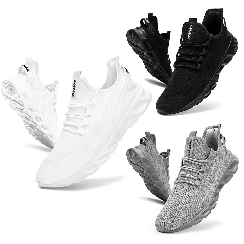 Men's Vulcanized Walking Running Shoes Unisex Casual Lightweight Tennis