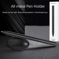 BUNKI-Metal Sign Pen,Ballpen,Signing Pen,0.5mm Gel PREMEC,Smooth Switzerland Refill,Black Ink,Office, School,Writing Pen,BK0100 2