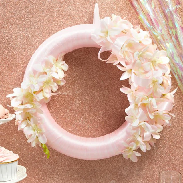 10pc 10/12/15cm White Round Polystyrene Foam Ring For Christmas Crafts DIY  Handmade Blank Circle Wreath Wedding Party Decoration - AliExpress