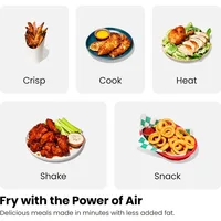 Touch Dual Air Fryer, Maximize The Healthiest Meals With Double Basket Capacity, One-Touch Digital Controls 2