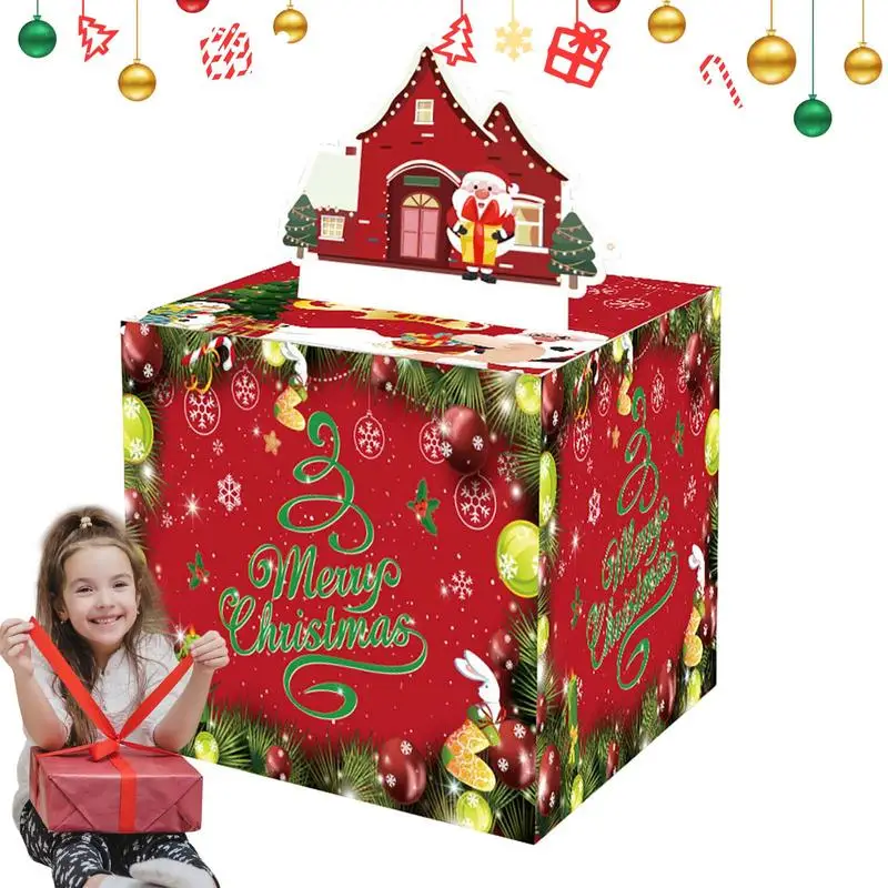 

Cake Money Box Pulling Safe Decorations Surprise Money Roll Pull Out Santa Box Christmas Money Box for Cash Gift Birthday supply