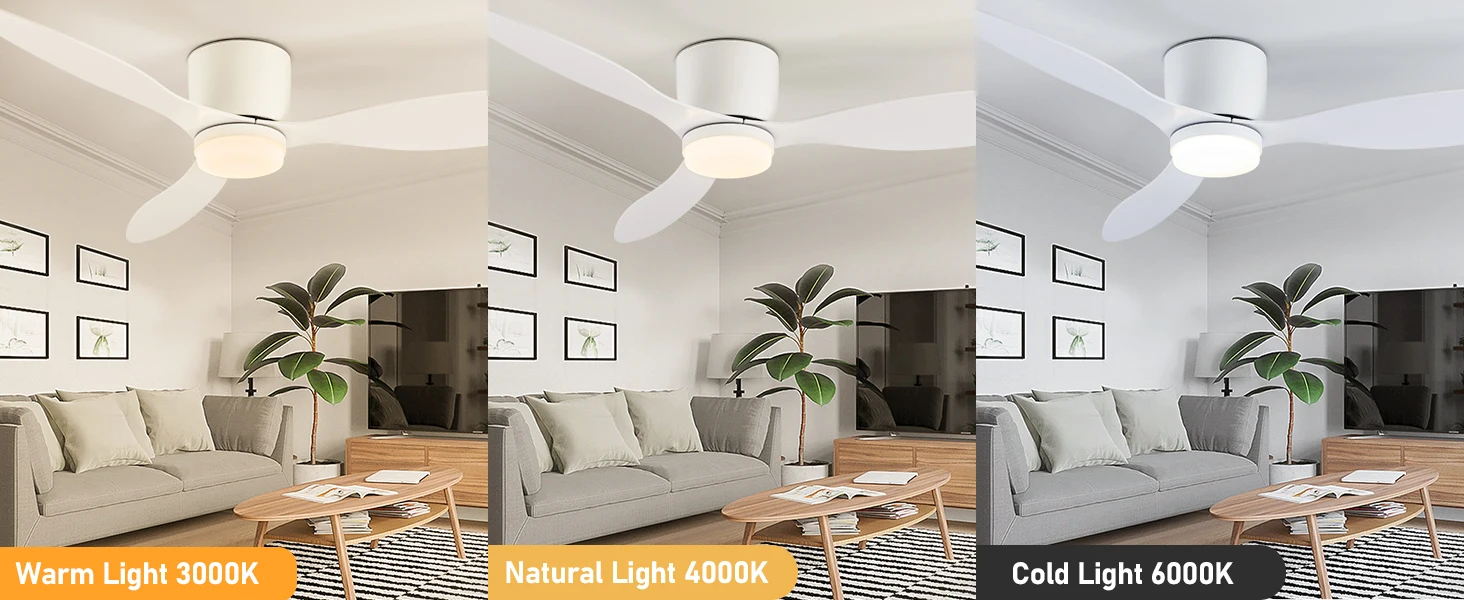 Description Picture 4 of itemIRALAN Modern ceiling fan with light for room kitchen living room Decoration home 42inch 52inch high air volume LED Electric fan