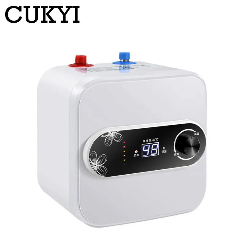 8L Water Storage Instant Electric Water Heater Rapid heat Insulation Digital display Thermostat Knob Control Up Down Inlet