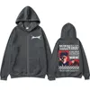 Limited Korean Band Mingi Ateez Graphic Zip Up Hoodies Men Fashion Hip Hop Vintage Jacket Sweatshirt Casual Fleece Zipper Hoodie 3