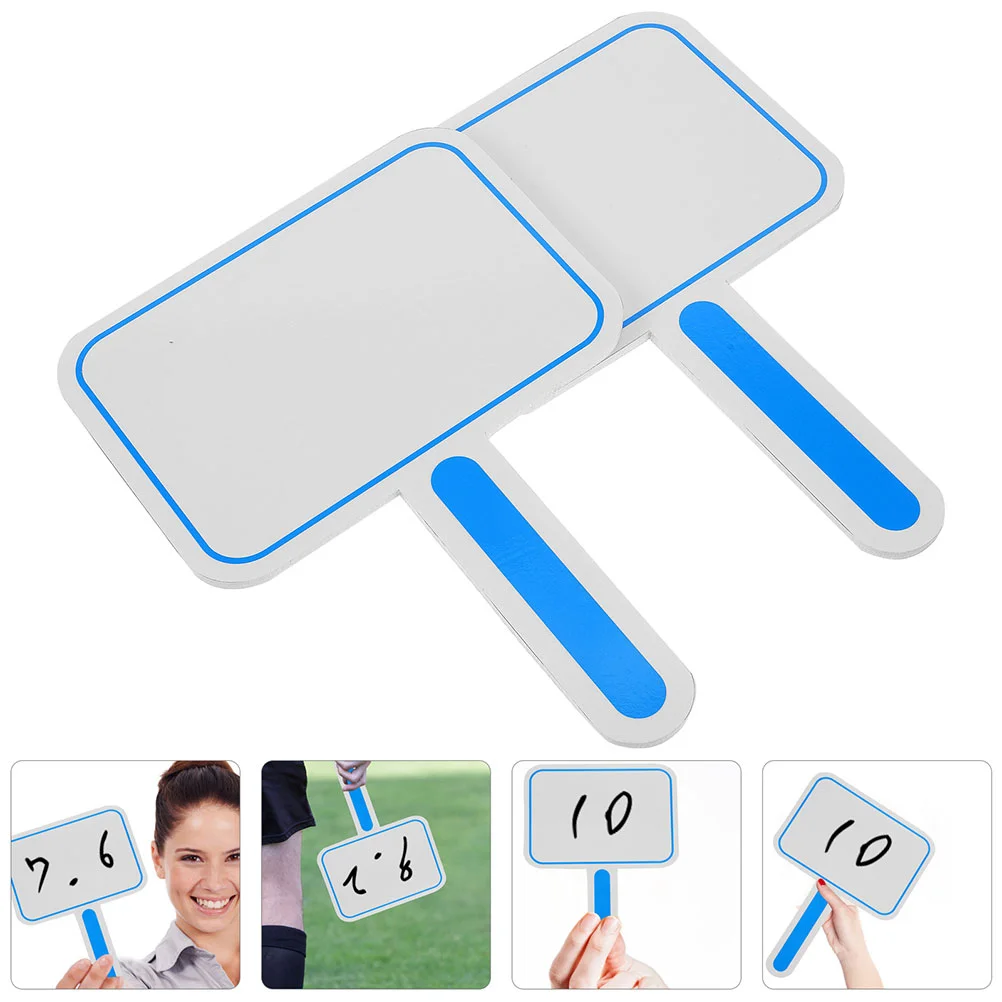 

4Pcs Dry Erase Answer Paddles White Boards Single Sided Paddles Dry Erase Answer Paddles