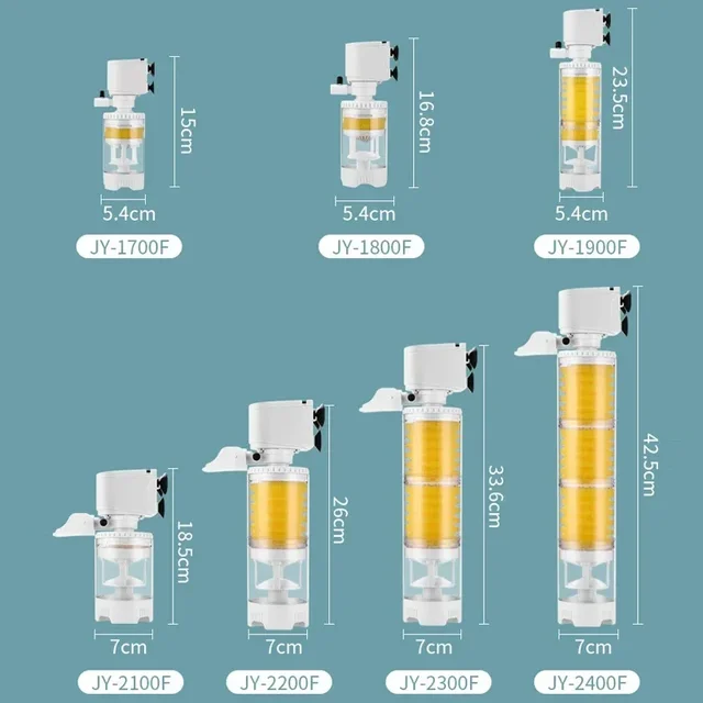 4-35W Aquarium Fish Tank Built-in Filter Three-in-one Cycle Sponge Aquarium Internal Filter Fish Stool Sucking Filter Air Pump 4