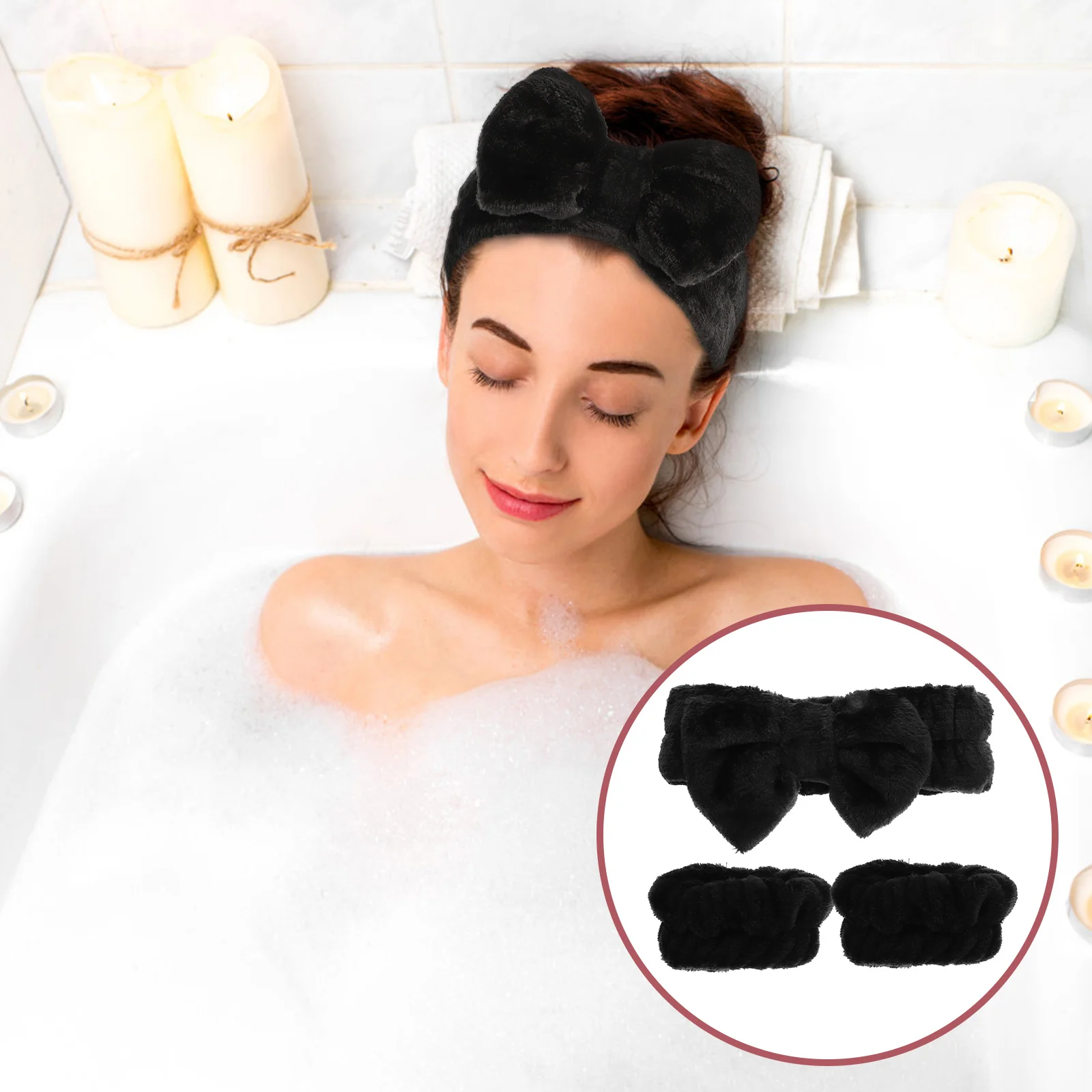 

Бандажное полотенце с бабочкой для мытья лица