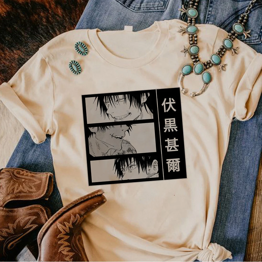 

Toji Anime t shirt women Y2K streetwear funny tshirt female anime comic graphic clothing