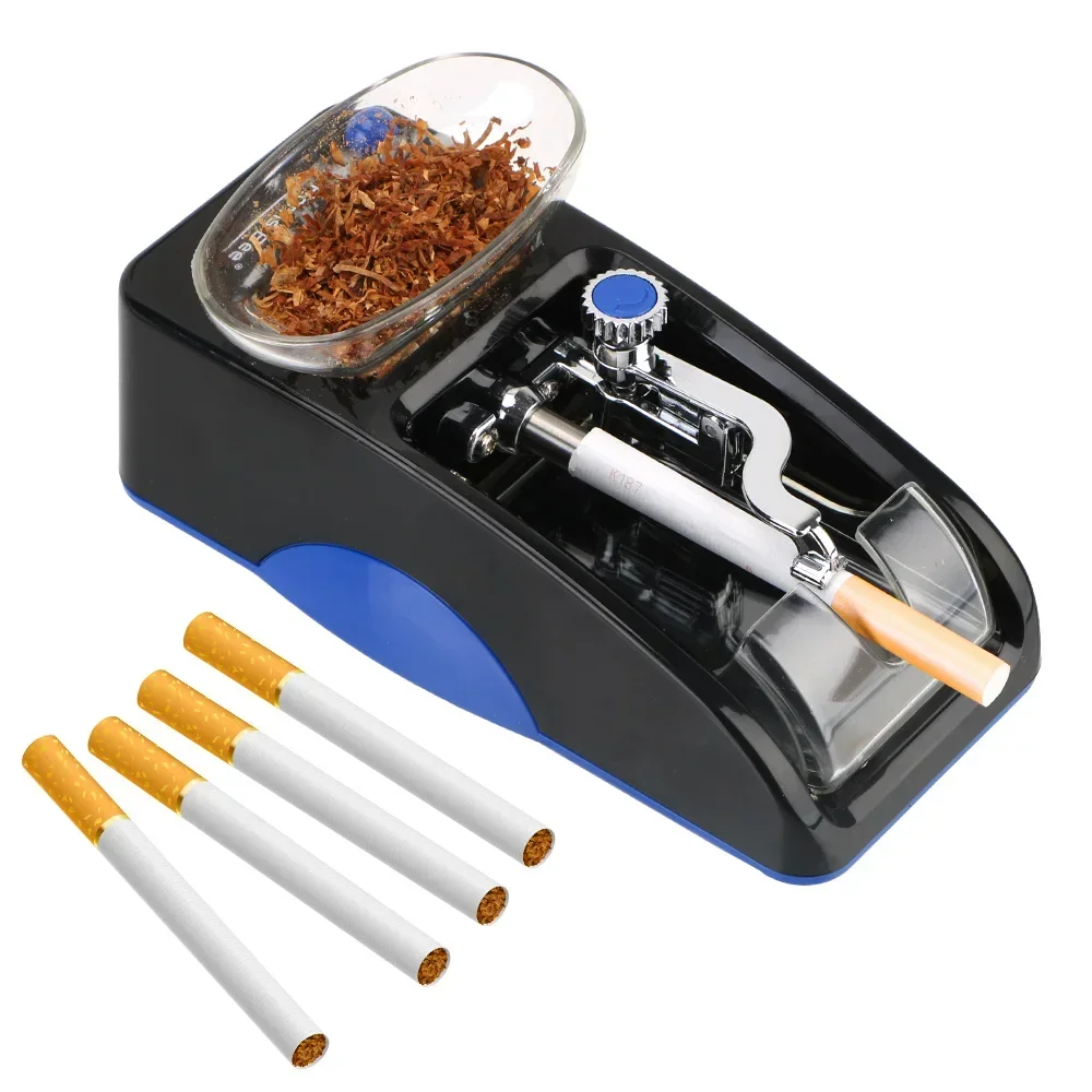 Cigarette Rolling Machine Tobacco Roller EU US Plug Smoking Tool DIY Electric Automatic Injector Maker Smoking Accessories 6