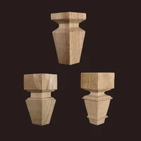 8-25cm High Quality Wooden Furniture Legs for Cabinets Sofas Unfinished Bun Feet for Ottoman TV Stand Loveseat Dresser Foot 2