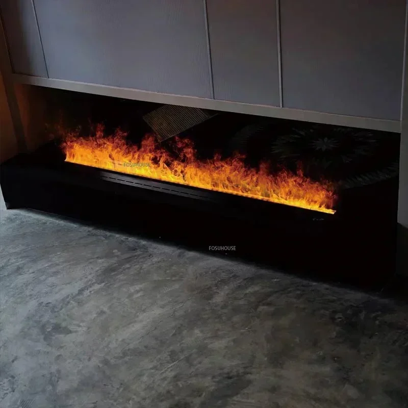 Home 3D Atomized Built-in Electric Fireplace European Decoration Electric Simulated Flame Living Room TV Cabinet Fireplaces X